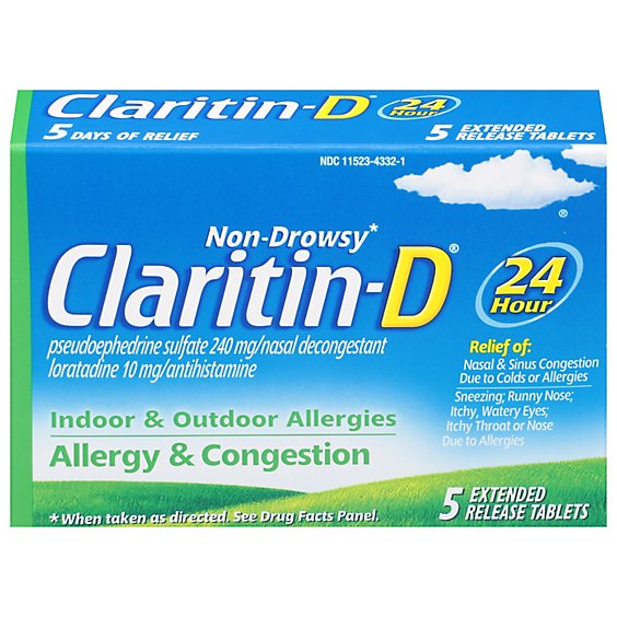 Claritin Pse 24hr Allergy 3600 Mg - 5 CT