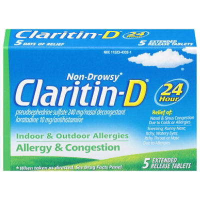 Claritin Pse 24hr Allergy 3600 Mg - 5 CT