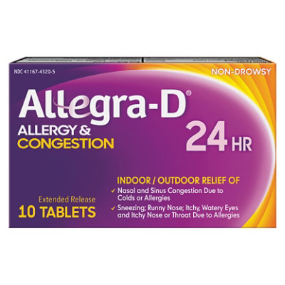 Allegra 24 Hr D - 10 CT