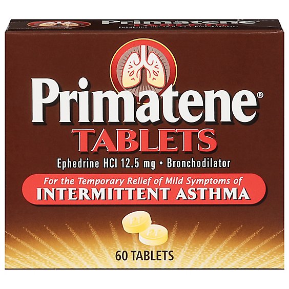 Primatene Bronchial Asthma Relief Tablets - 60 Count