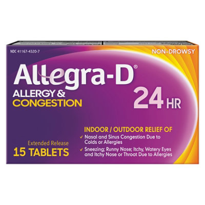Allegra D 24-hr - 15 CT