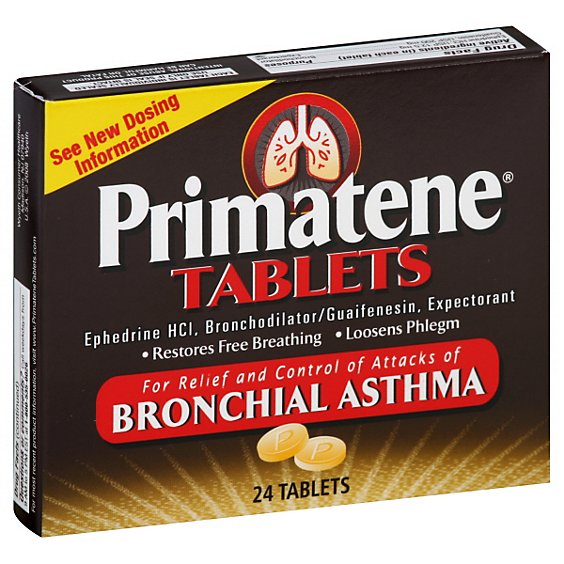 Primatene Bronchial Asthma Relief Tablets - 24 Count