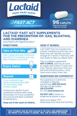 Lactaid Fast Act Caplet - 96 CT - Image 5