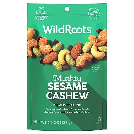 Wildroots Protein Sesame Cashew Trail Mix - 6.5 Oz