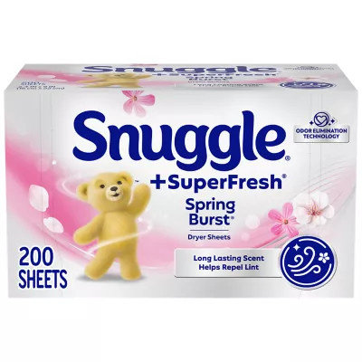 Snuggle SuperFresh Spring Burst Fabric Softener Dryer Sheets - 200 Count - Image 1