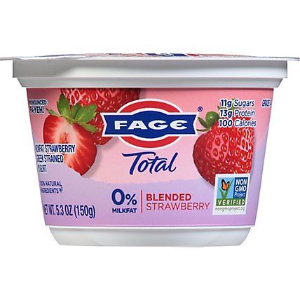 Fage Total 0% Blended Strawberry - 5.3 OZ - Image 2