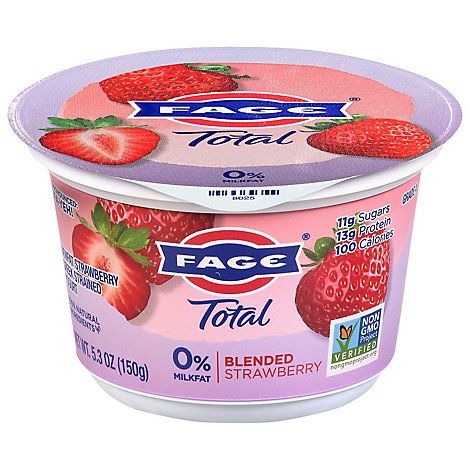 Fage Total 0% Blended Strawberry - 5.3 OZ