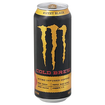 Monster Energy Java Nitro Cold Brew Sweet Black Energy + Coffee - 13.5 Fl. Oz. - Image 3