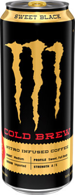 Monster Energy Java Nitro Cold Brew Sweet Black Energy + Coffee - 13.5 Fl. Oz. - Image 2