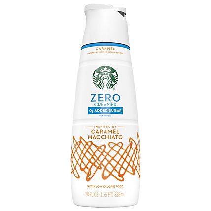 Starbucks Zero Caramel Flavored Liquid Coffee Creamer Caramel Flavored Creamer 28 Fl Oz - Image 1