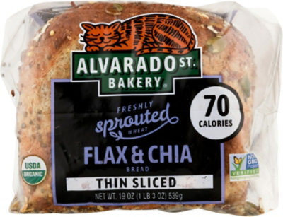 Alvarado Street Bread Sprouted Flax Chia Thin Sliced - 19 OZ - Image 2
