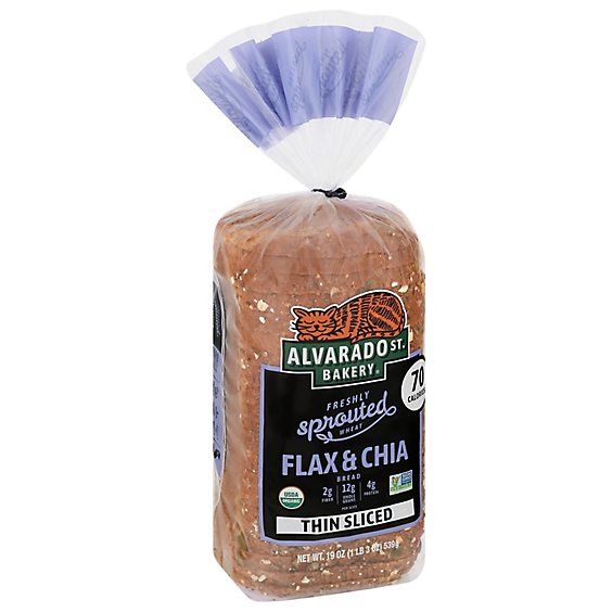 Alvarado Street Bread Sprouted Flax Chia Thin Sliced - 19 OZ