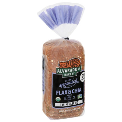 Alvarado Street Bread Sprouted Flax Chia Thin Sliced - 19 OZ