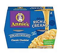 Annies Dlx Mac Cheese Classic Microcups - 4-2.6 OZ