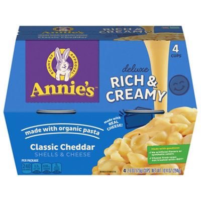 Annies Dlx Mac Cheese Classic Microcups - 4-2.6 OZ - Image 1