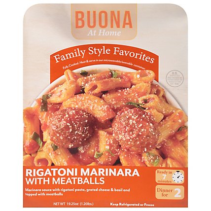 Buonas Marinara Rigatoni & Meatballs - 20.5 OZ - Image 3