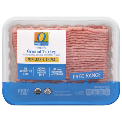 O Organics 93% Lean 7% Fat Ground Turkey - 16 oz - Image 4