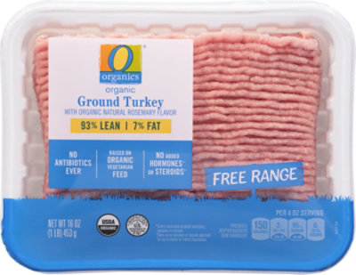 O Organics 93% Lean 7% Fat Ground Turkey - 16 oz - Image 2