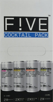 Five Cocktail Variety Pack - 8-200ML - Image 2