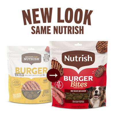 Rachael Ray Nutrish Burger Bites Beef Recipe With Bison Dog Treats - 5 OZ - Image 3