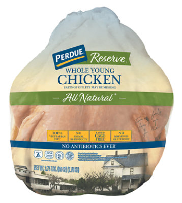 PERDUE Reserve Whole Young Chicken No Antibiotics Ever In Vacuum Sealed Bag - 3.75 Lbs - Image 2