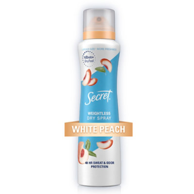 Secret Ap Deo Body Spray White Peach - 4.1 OZ - Image 1