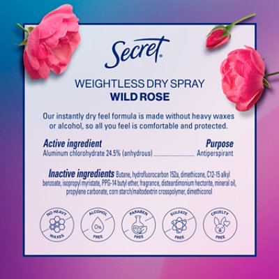 Secret Ap Deo Spray Wild Rose Argn Oil - 4.1 OZ - Image 8