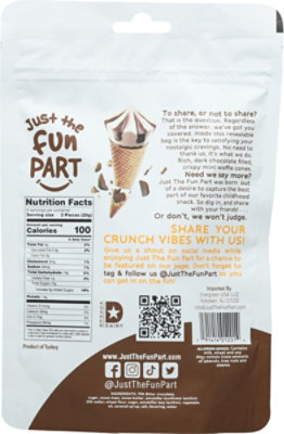 Just The Fun Part Mini Cone Dark Choc - 4.23 OZ - Image 6