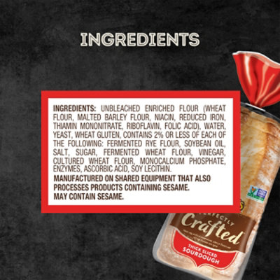 Nature's Own Perfectly Crafted Sourdough Bread - 22 Oz - Image 6