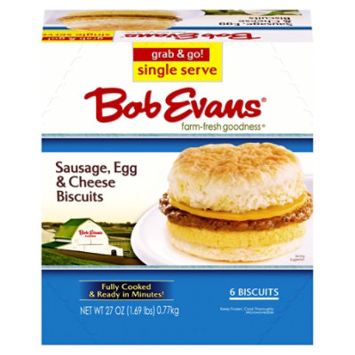 Bob Evens Sausage, Egg & Cheese Biscuits - 18 OZ - Image 3