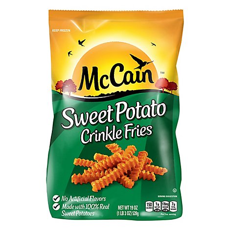 Mccain Swt Potato Crnkl Cut Fries - 19 OZ