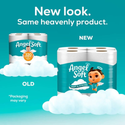 Angel Soft Bath Tissue 8 Mega Rolls Brick - 8 Roll - Image 3