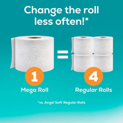 Angel Soft Bath Tissue 8 Mega Rolls Brick - 8 Roll - Image 4