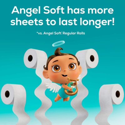 Angel Soft Bath Tissue 8 Mega Rolls Brick - 8 Roll - Image 5