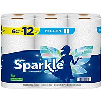Sparkle Pick-a-size Paper Towel 6 Double Rolls 110 Count White - 110 CT - Image 1