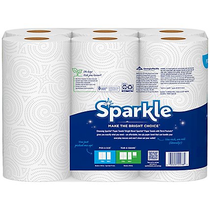Sparkle Pick-a-size Paper Towel 6 Double Rolls 110 Count White - 110 CT - Image 2