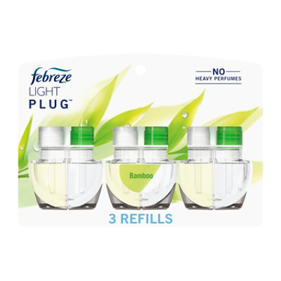 Febreze Light Plug Bamboo Refill 3 Count - 78 mL - Image 1