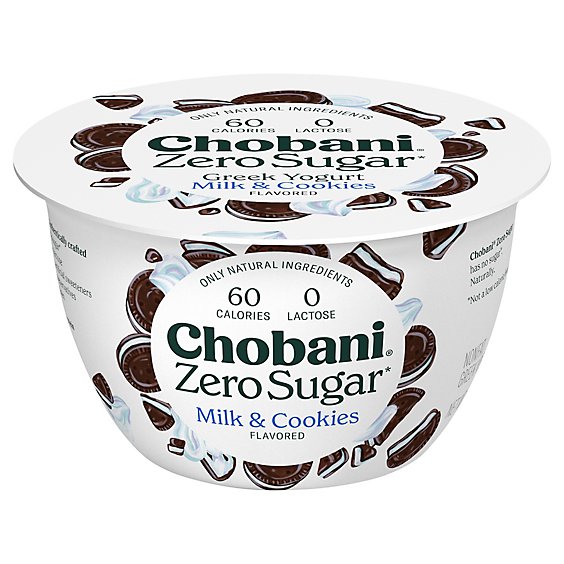 Chobani With Zero Sugar Milk & Cookies - 5.3 OZ