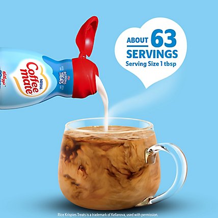 Nestle Coffee Mate Rice Krispies Treats Tm Coffee Creamer Bottle - 32 FZ - Image 2