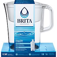 Brita Large 10 Cup Water Filter Pitcher With 1 Standard Filter - Image 2