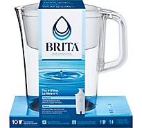 Brita Large 10 Cup Water Filter Pitcher With 1 Standard Filter