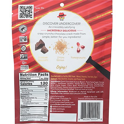 Undercover Dark Chocolate + Pomegranate Quinoa Crisps - 2 Oz - Image 6