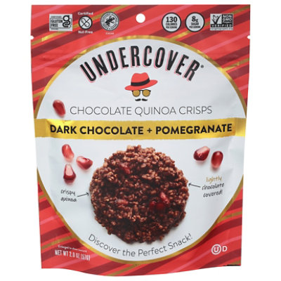 Undercover Dark Chocolate + Pomegranate Quinoa Crisps - 2 Oz