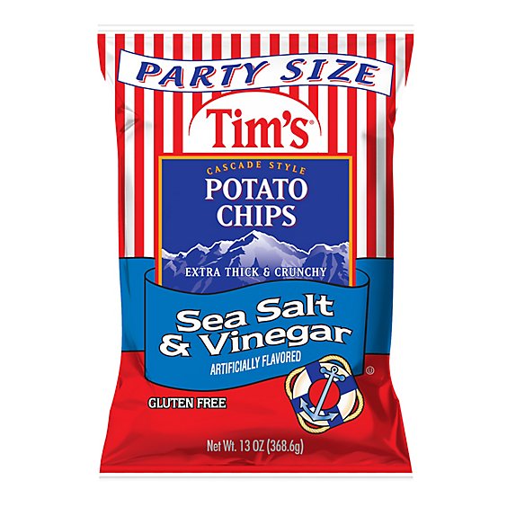 13 Oz Tims Salt & Vinegar Potato Chip - 13 OZ