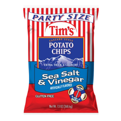 13 Oz Tims Salt & Vinegar Potato Chip - 13 OZ - Image 1