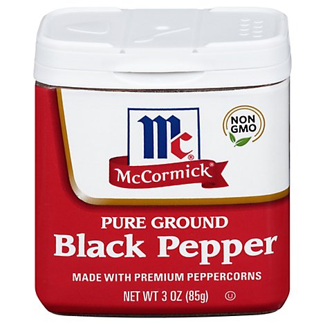 McCormick Pure Ground Black Pepper - 3 Oz