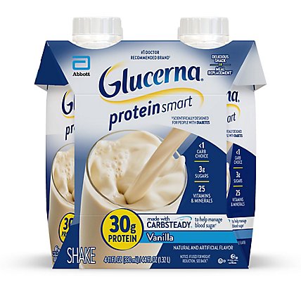 Glucerna Protein Smart Vanilla Nutritional Shake Box - 4-11 Fl. Oz. - Image 1