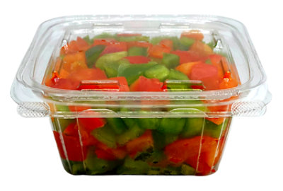 Shaws Diced Red & Green Peppers - 8 OZ - Image 1