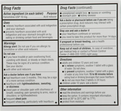 Signature Select/Care Acid Controler Famotidin Tab 10mg - 90 CT - Image 4