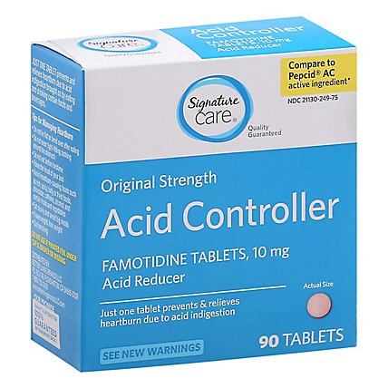 Signature Care Acid Controler Famotidin Tab 10mg - 90 CT - Image 1